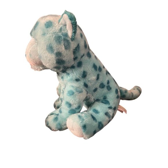 Aurora World Destination Nation Leopard Cheetah Plush Stuffed Animal Teal Aqua - Picture 5 of 7